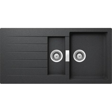 Schock Einbauspüle Cristalite Primus D-150 A GON Onyx Exzenterbedienung (1/4)