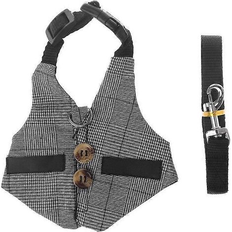 Mignon harnais gilet pour petits animaux réglable pour furet chinchilla hamster extérieur taille S (1/4)