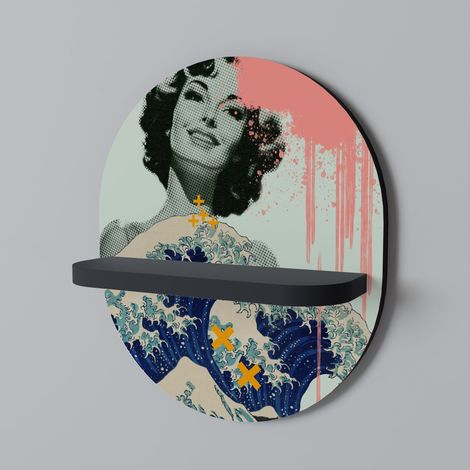 KANAGAWA BEAUTY Ovales Regal Schwarz (1/5)