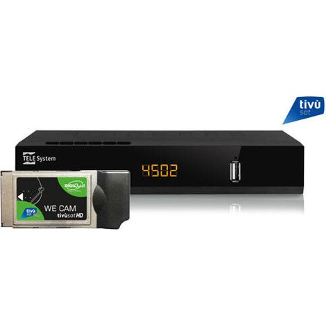 Pack Tivusat Decodeur TS4502 S2 CI+ HD + WE CAM Tivusat (1/5)