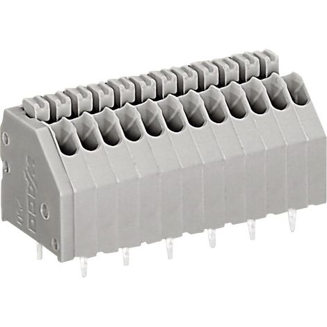 WAGO 250-1405 Federkraftklemmblock 0.50 mm² Polzahl 5 Grau 1 St. (1/2)