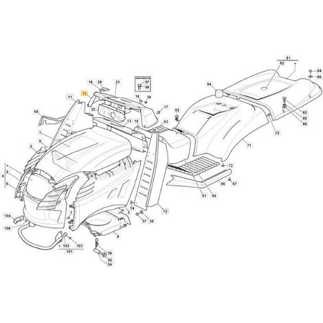 CRUSCOTTO KIT NCS8000N TCP C/F INT.FR. (FTI) ORIGINALE STIGA - 325120279/0