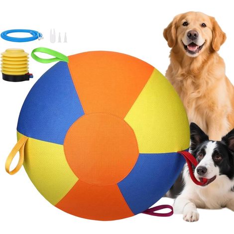 Boule de Travail pour Chiens  Jouet Gonflable pour Chiot - Ballon Géant pour Chien  Idéal pour Jardin, Parc, 25cm (1/5)