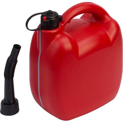 TANICA CARBURANTE PLASTICA ROSSA 20LT C/BECCUCCIO ERMETICO MAURER