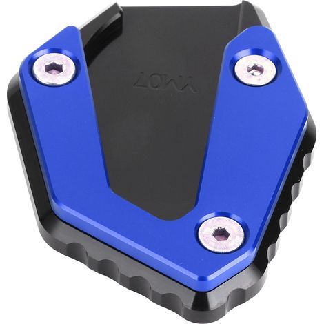 Coussin d'extension de béquille Support de béquille latérale antidérapant adapté pour Yamaha MT 07/FZ 07/TRACER 700 2014-2019 (bleu) (1/5)