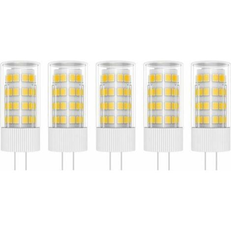 Ampoules LED G4 5 W, 51 LED SMD 2835, blanc chaud 3000 K, équivalent à des lampes halogènes 50 W, AC/DC 220 V. (1/4)