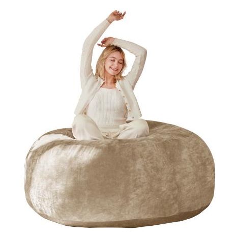 Pouf 1.8 m canapé adulte fauteuil lecture moelleux confortable chambre balcon (1/3)