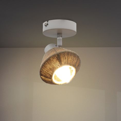 IluminaShop - Lampara de Techo Serie Baza 1 Focos E14 IP20 (1/3)