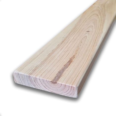 Listello in legno di pino piallato e smussato da 9x2 cm x 2,4 metri, (1/4)