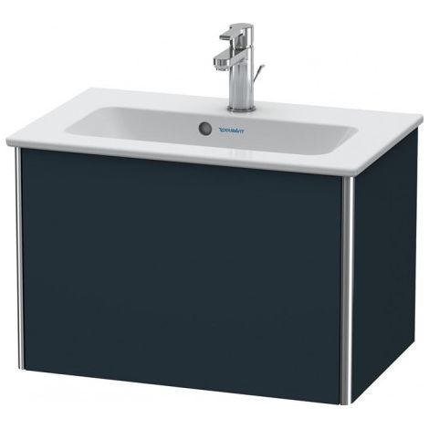 Duravit XSquare Vanity unit Compact mural 61,0x38,8 cm, 1 tiroir, pour lavabo ME by Starck 234263, Couleur (avant/corps): Laque mat soyeuse bleu nuit - XS406509898