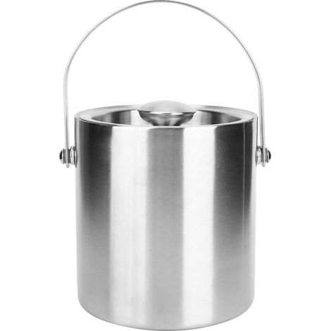 2-Liter-Eiskübel aus doppelwandigem, isoliertem Edelstahl mit Deckel für Partys, Bars, Rotwein (1/5)