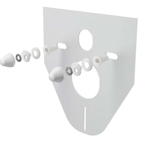 Kit de montage WC et bidet : coussinets et isolation blanche professionnelle (1/2)