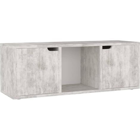 Mobile Porta TV Cemento 88,5x27,5x30,5 cm in Legno Multistrato vidaXL (1/5)