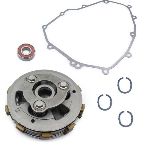 Friction discs for the sliding clutch drum assembly of the Kawasaki Ninja 400, Ninja Z400 and Kawasaki 400. (1/5)