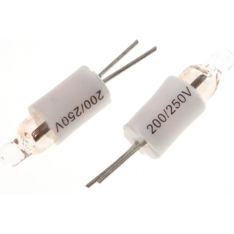Ampoule néon pour voyant, taille 4,75 mm, 200 250 V, 600 µA