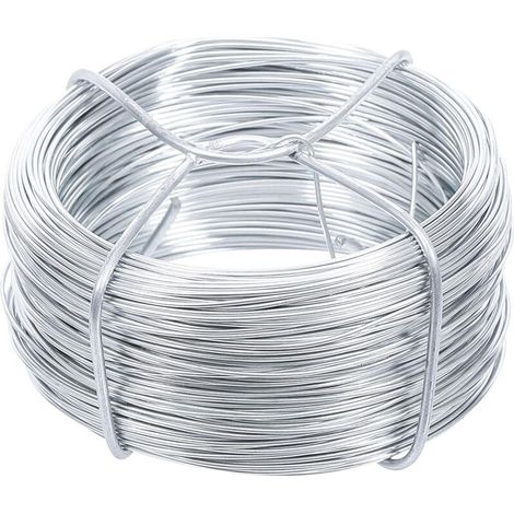 Fil galvanisé - couleur primaire, attaches en acier Longueur 40 m Noyau de fer 1,6 mm