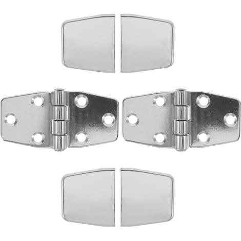 2 Sets Kit Campervans Motorhomes Steel Hardware Hinges Marine Decks