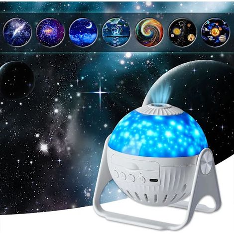 Projecteur Galaxie - Projecteur d'étoiles - Rotation automatique à 360° - Minuterie (1/5)