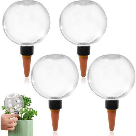 4 Pièces Boules D'Irrigation Pour Plant, Globe D Arrosage Plant Automatique Transparent, en Pot Auto Arrosage, Ampoules D'Arrosage IdéAles pour Les JardinièRes, La Maison, L'IntéRieur Et L'ExtéRieu (1/5)