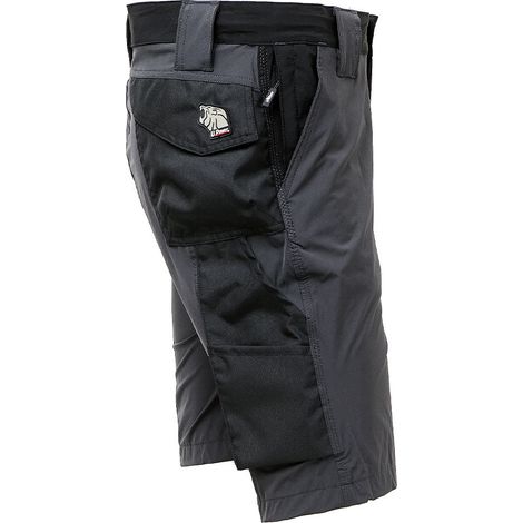 Pantalone da lavoro corto bermuda in tessuto U-4 con tasche Asphalt Grey MERCURY U-Power - L