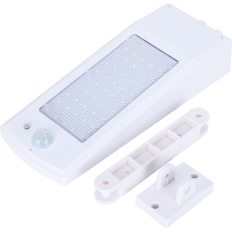 Lumière LED solaire avec détecteur de mouvement, étanche, lampe murale extérieure pour jardin, cour et rue. (1/5)