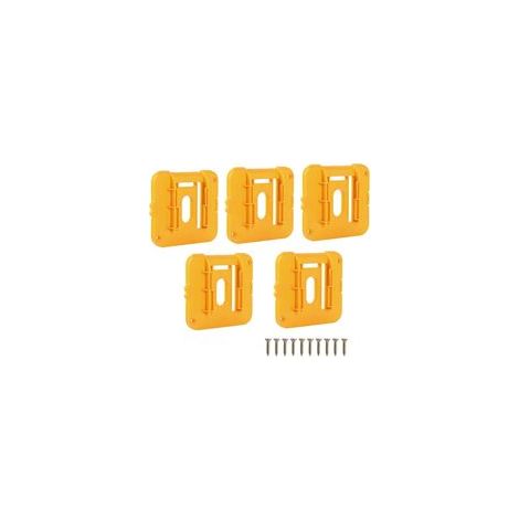Lot de 5 supports de batterie pour batteries Dewalt 14.4-18v