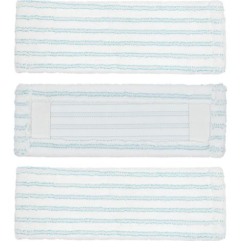 Convient aux lingettes de rechange pour balai plat Leifheit Profi XL, accessoires pour balai en microfibre (3 pièces) (1/5)