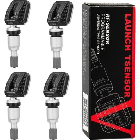 Capteurs TPMS, Construction Durable, Surveillance en Temps Réel, 4 x Aluminium (1/2)