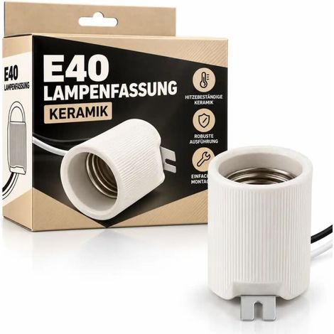 E40 céramique Lampenfassung Lampenhalter E40 Fassung lampada per coltivazione (1/5)