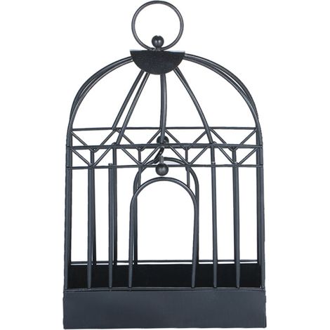Support en fer en forme de cage à oiseaux pour spirale anti-moustiques, brûleur d'encens et répulsif anti-moustiques, idéal pour la maison, le salon, la chambre ou l'hôtel. (1/5)