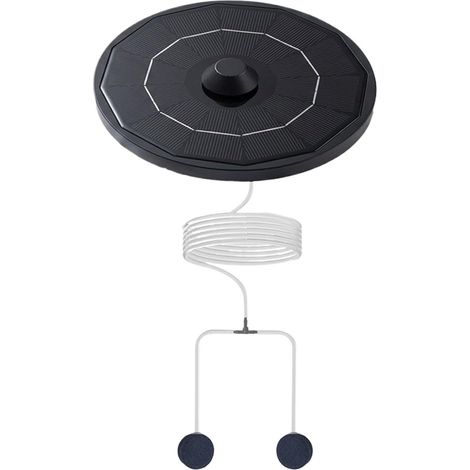 Aérateur Solaire Portable pour Étang Haut Rendement Portable 6 Volts Kit de pompe à air hydroponie et aquarium convient pour jardin, aquarium, piscine, cour, hydroponie, arrière-cour, f (1/5)