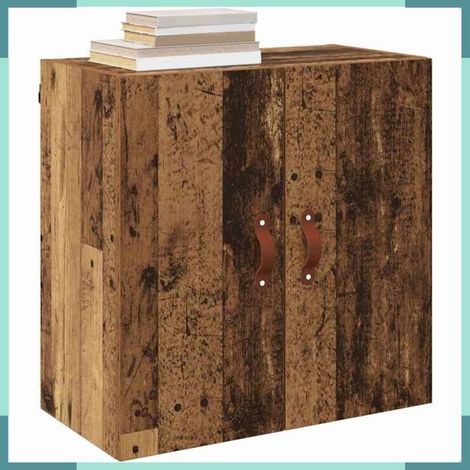 Meuble mural - 879546 - Bois ancien - 60 x 31 x 60 cm - 1 étagère (1/5)