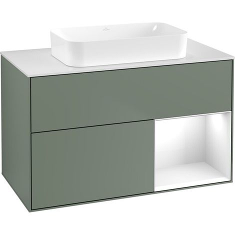 Villeroy & Boch F661GFGM Meuble sous-lavabo Finion F66 (1/2)