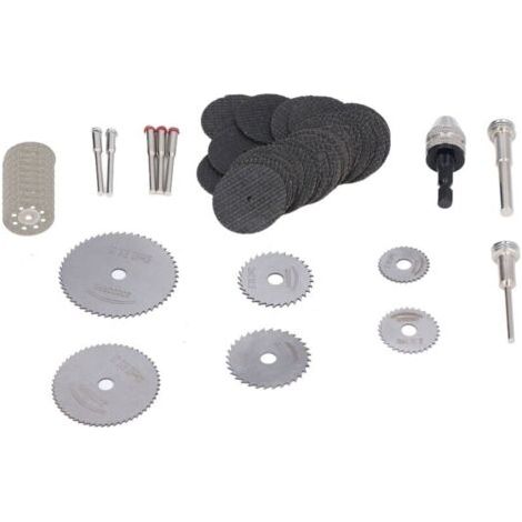 60 pièces disques de coupe pour scie circulaire, lames de meulage pour bois, plastique et verre (1/5)