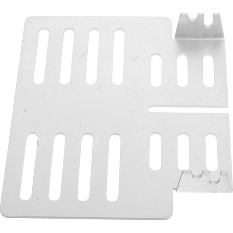 1 Ensemble De Supports De Fixation De Poêle À Bois En Acier Inoxydable Argenté (1/5)