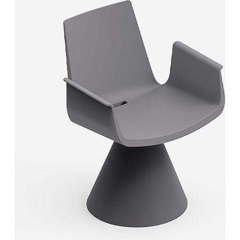 Sedia da giardino con braccioli moderno Lira 61,5x59x82 - Ferro