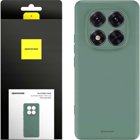 Funda de silicona Spacecase 3.0 para Redmi Note 14 Pro 5G verde (1/5)