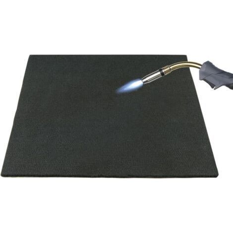 Fireproof mat 30x30 cm, fire protection, heat protection, heat resistant, flame barrier, 4-5 mm thick, welding mat for sanitary installations (1/4)