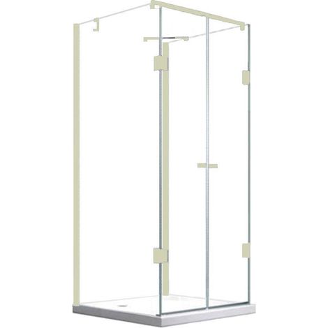Glaswerk Westfalen- Emma 90x90x90x180cm U Duschkabine+DT- Weiß (1/5)