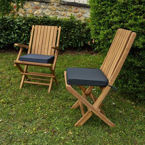 Coussin Gris pour chaises et fauteuils pliants