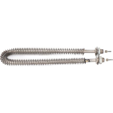 Tube chauffant à ailettes en acier inoxydable en forme de U, chauffe rapide, rendement thermique élevé, tube chauffant électrique à ailettes 220 V (1/5)