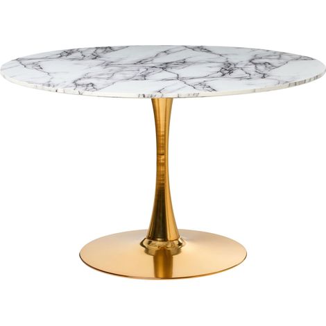 Esstisch BOCA Weißer Marmor 120 cm 120 cm