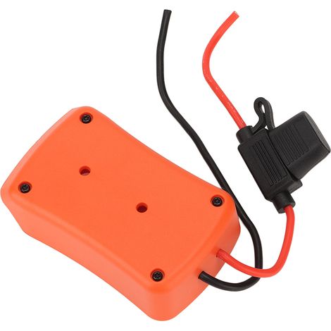 Adaptateur de batterie avec fusible pour vélo électrique, skateboard, voiture jouet 18V 20V 14AWG Orange (1/5)