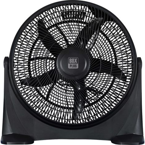 VENTILADOR BOX FAN Ø50CM 80W ORIENTABLE 60º NEGRO - EF34021