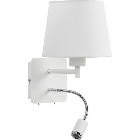 Applique Tete De Lit Flex Liseuse Blanc (1/4)
