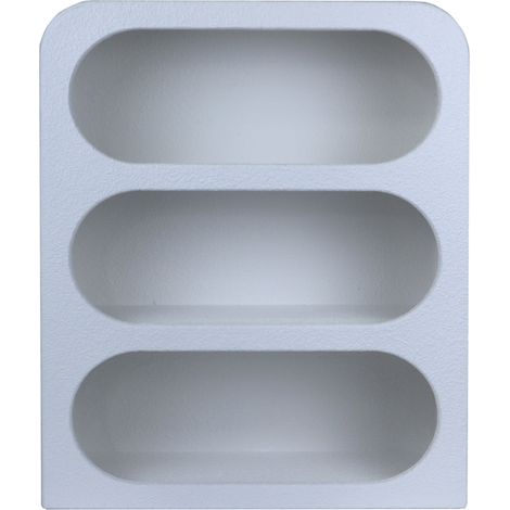 Mensola da muro Mobili Rebecca Selene 50,5x40,5x14 MDF Bianco Moderno