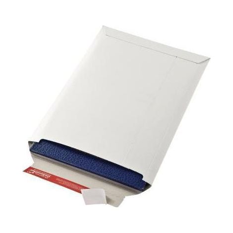 Versandtasche ® Rigid 245 x 345 x -30 mm (B x H x T) ohne Fenster mit Selbstklebung Vollpappe ohne Fadenverstärkung weiß (1/4)