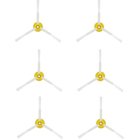 Pack de 6 brosses latérales pour iRobot Roomba série 500/600/700, Accessoires de pièces de Rechange, brosses latérales en PC et Nylon (1/5)