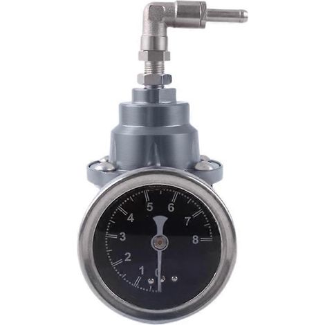 Régulateur de pression de carburant universel réglable pour compresseurs, soupape de régulation de pression d'essence pour pièces d'alimentation en carburant automobile Gris (1/5)