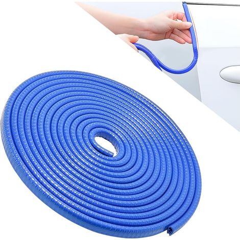 Protection Portiere Voiture, Joint Caoutchouc de Protection Automobile, Protecteurs de Bords en Aluminium pour Portes de Voiture, Universel Accessoires d'extérieur de Véhicule (Bleu/10M) (1/5)